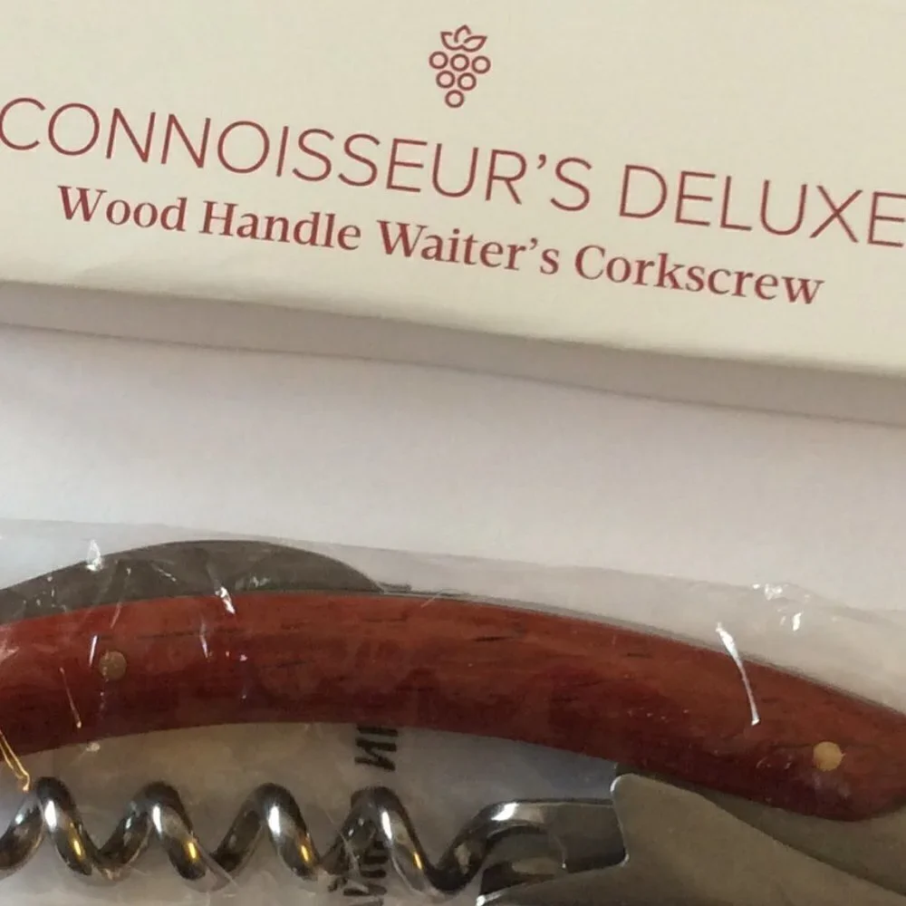 Connoisseur's Deluxe 3-in-1 Waiter's Corkscrew Wine Opener Set with Gift Bag (NI